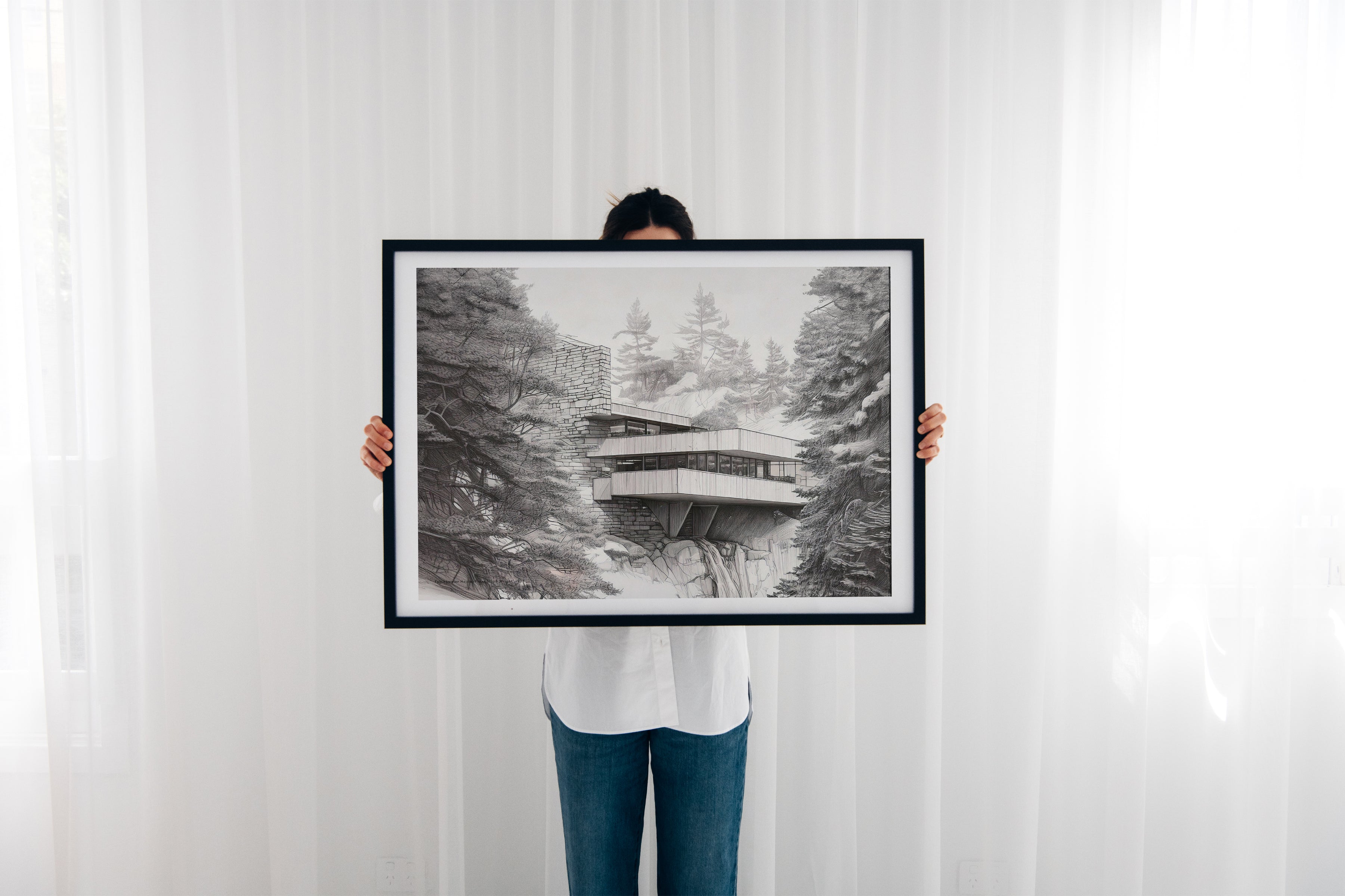 Fallingwater House Sketch