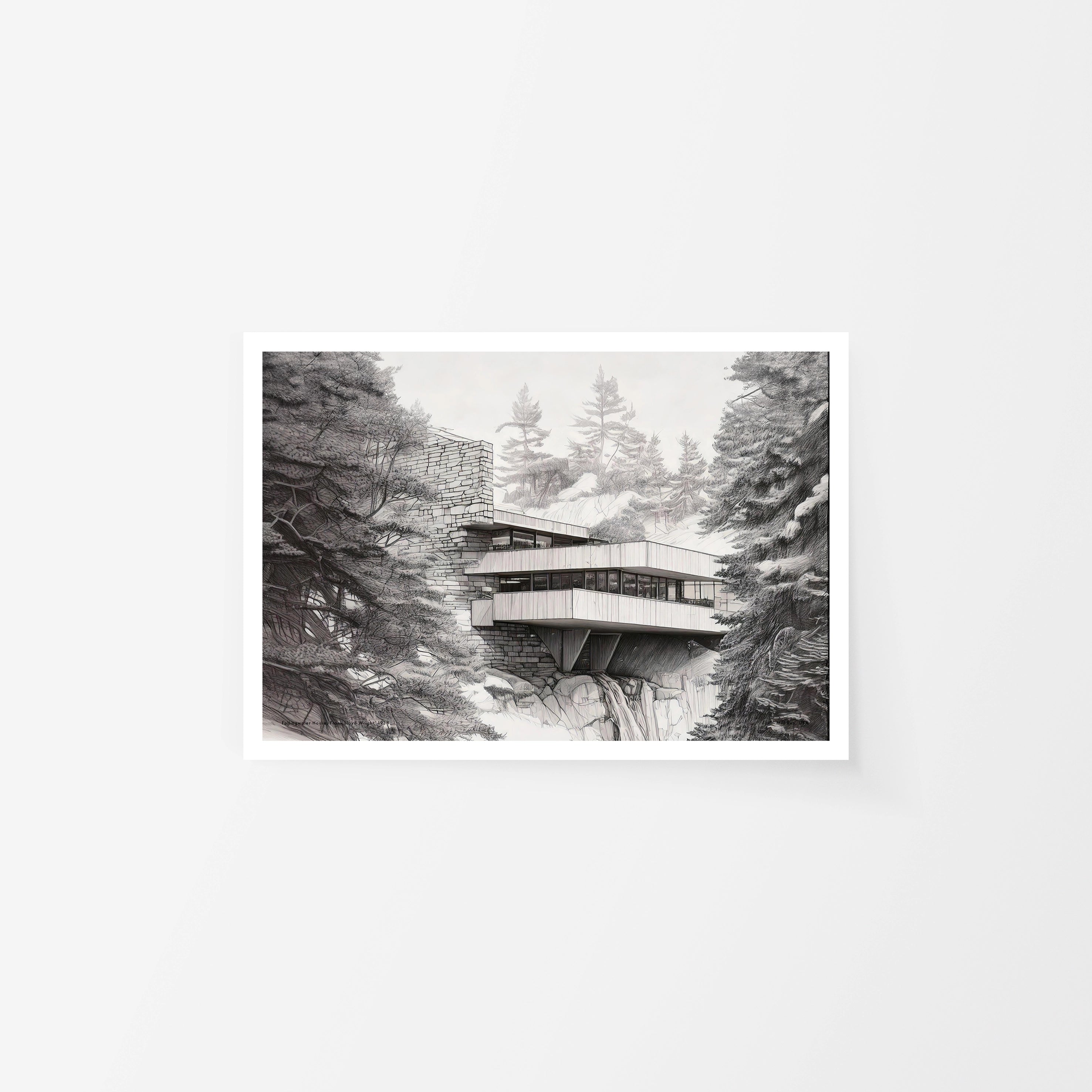 Fallingwater House Sketch