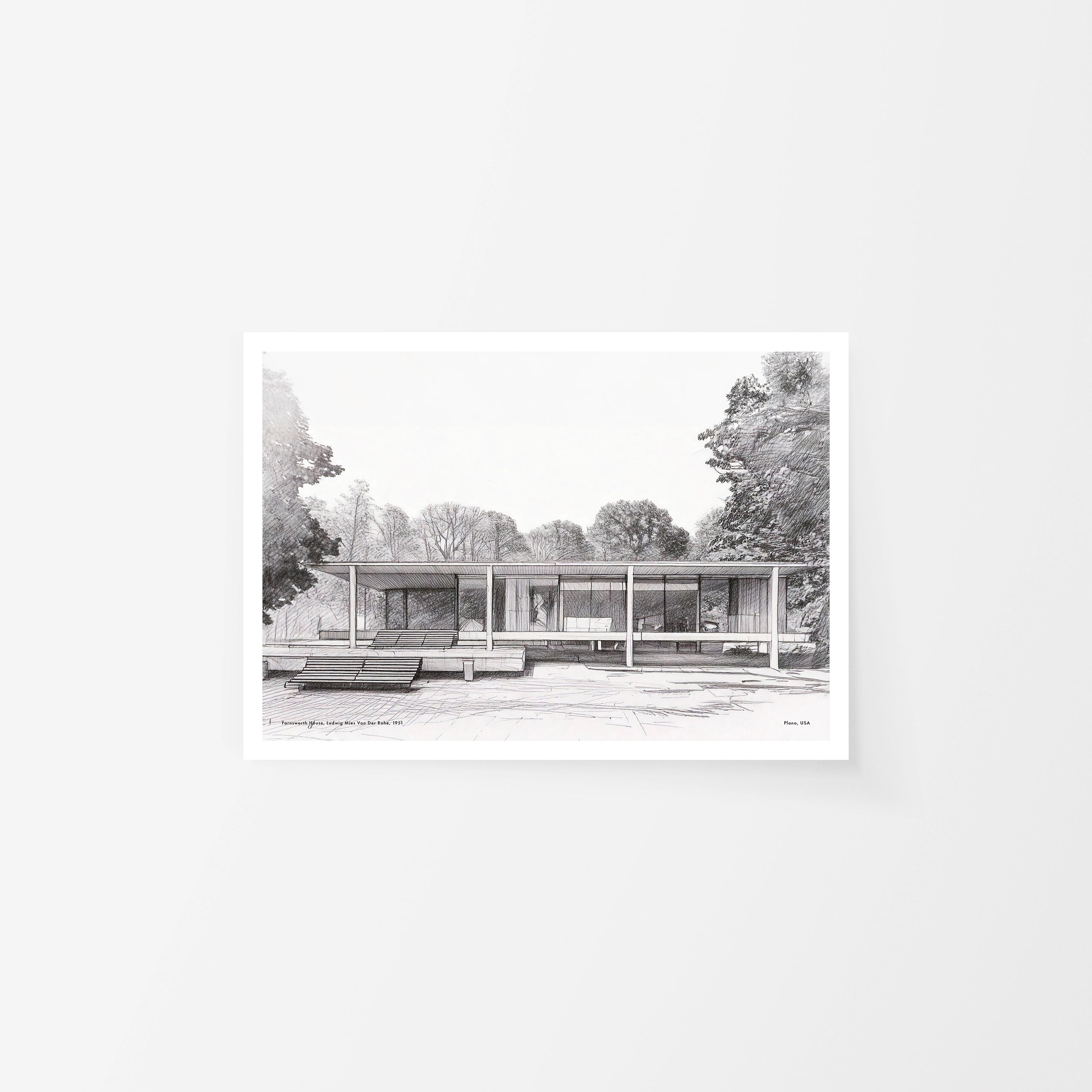 Farnsworth House Sketch