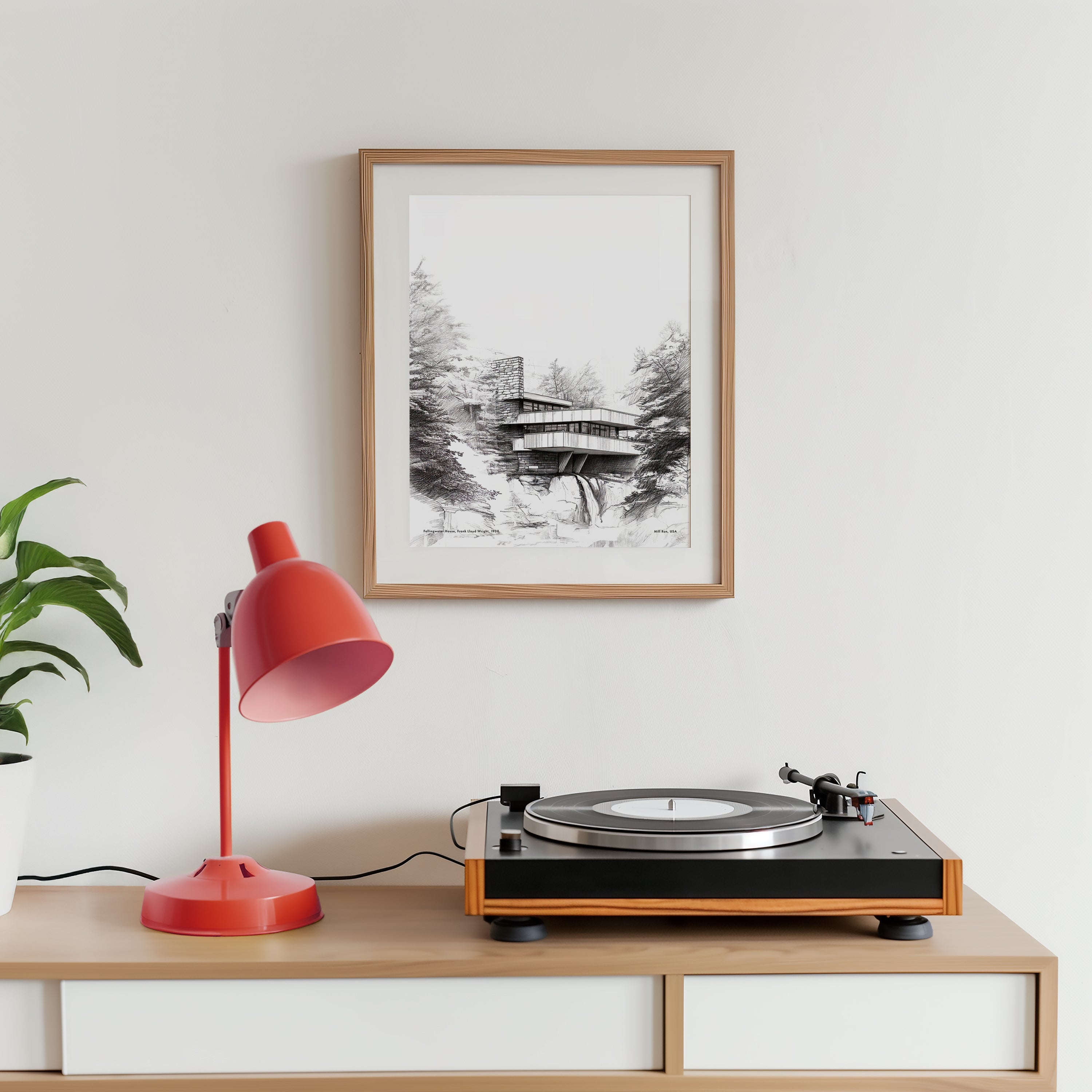 Fallingwater House Sketch