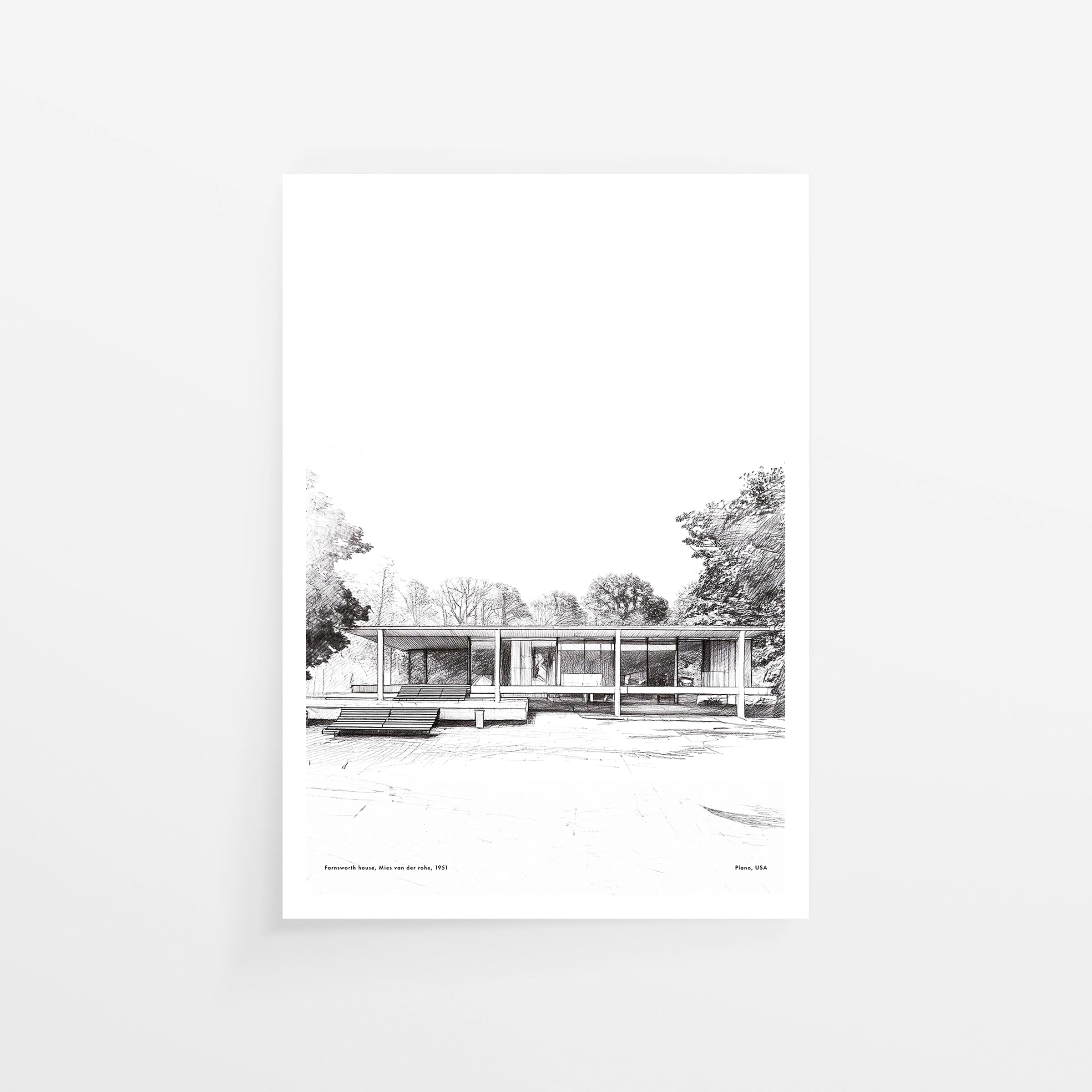 Farnsworth House Sketch