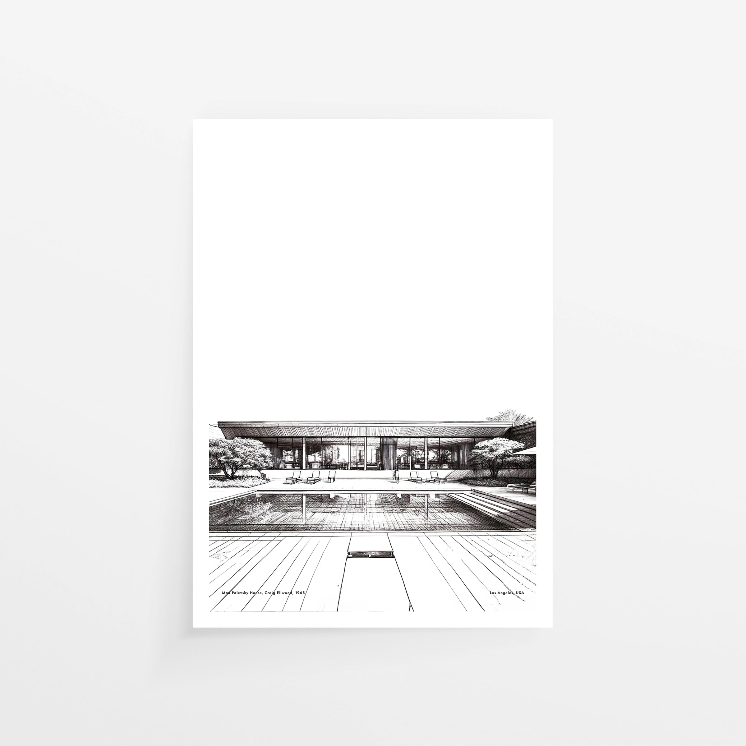 Max Palevsky House Sketch