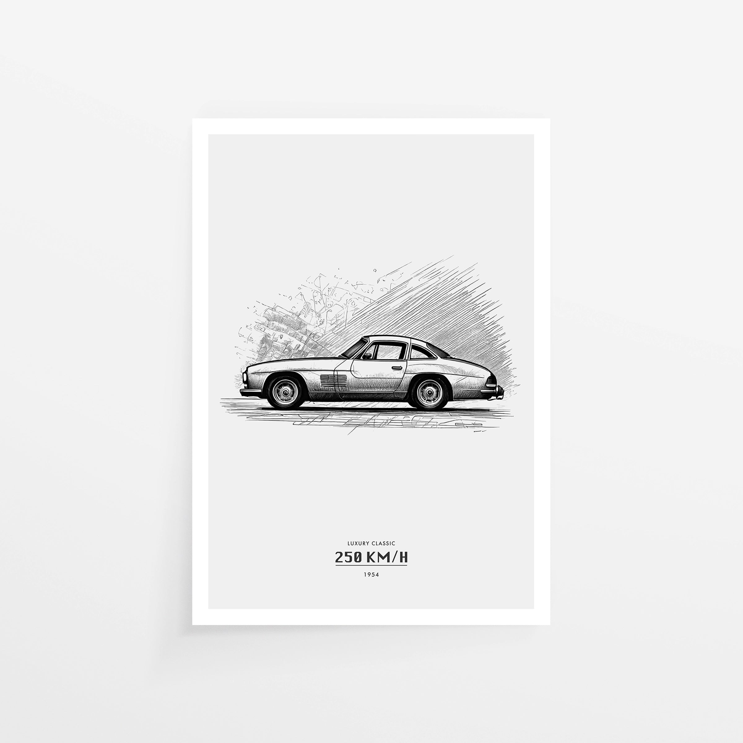 Luxury Classic Car Sketch