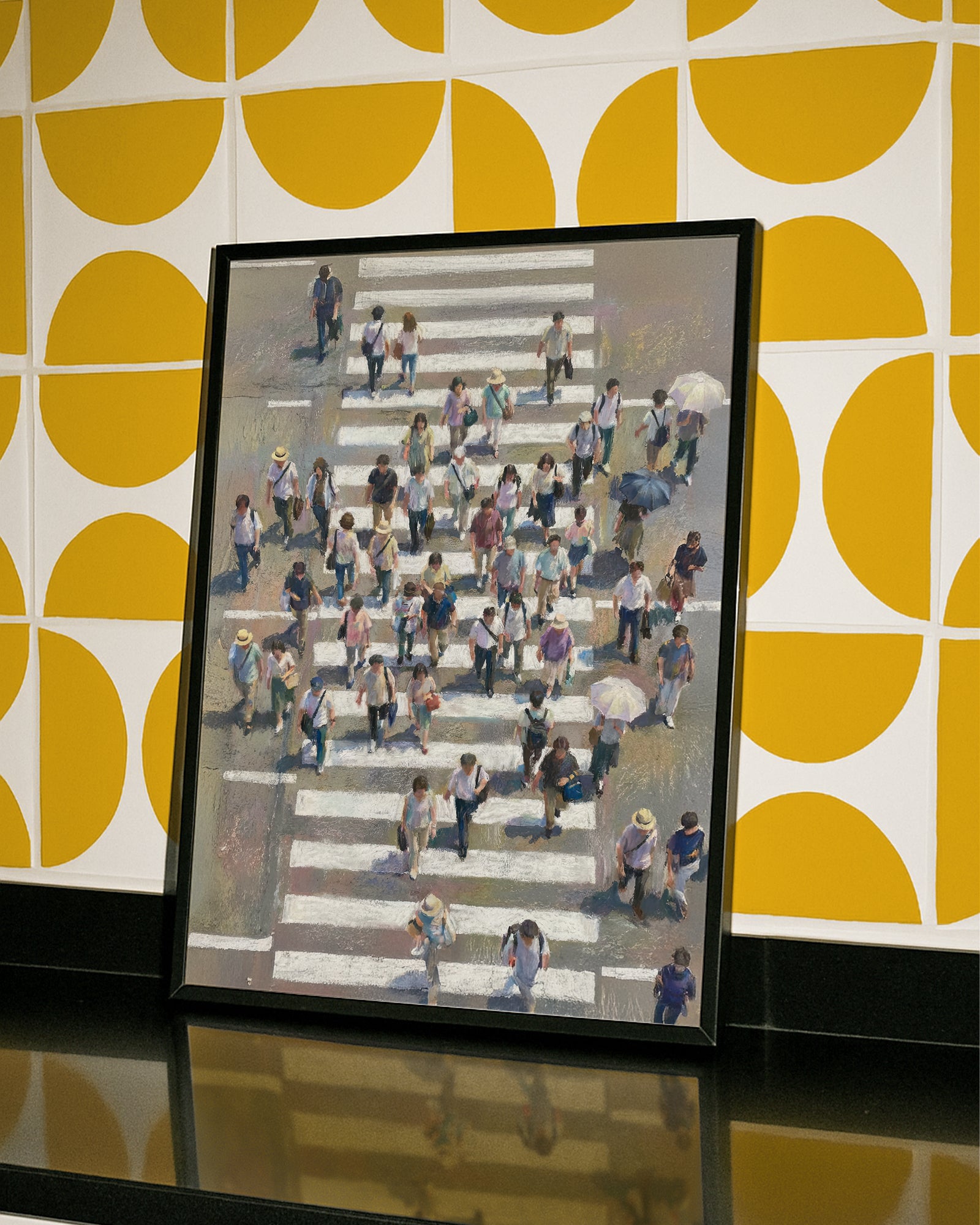 Stampa crosswalk 02 appesa in ufficio, poster urbano da appendere